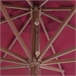 vidaXL Large Bamboo Garden Parasol in Burgundy