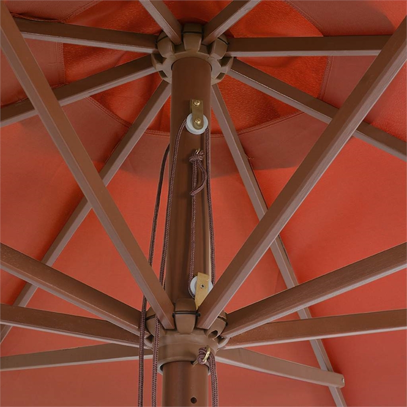 vidaXL Large UV-Resistant Garden Parasol in Terracotta