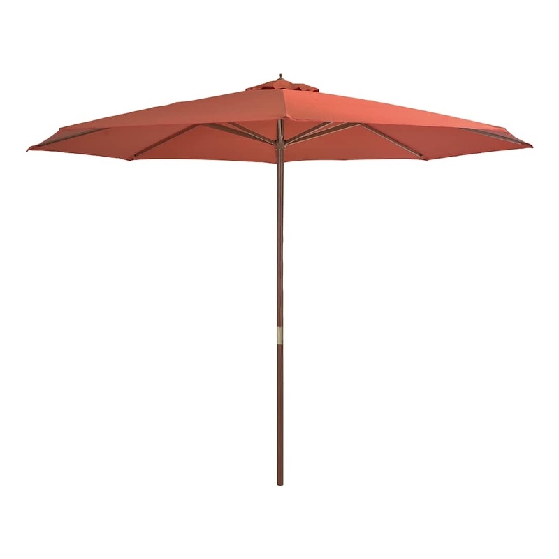 vidaXL Large UV-Resistant Garden Parasol in Terracotta