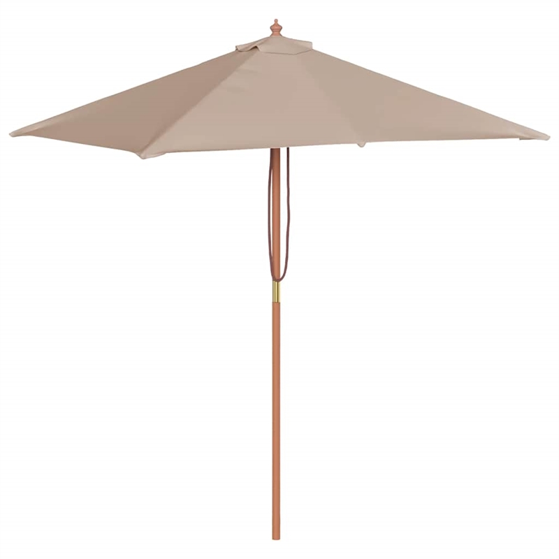 vidaXL Laminated Bamboo Garden Parasol in Taupe