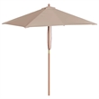 vidaXL Laminated Bamboo Garden Parasol in Taupe