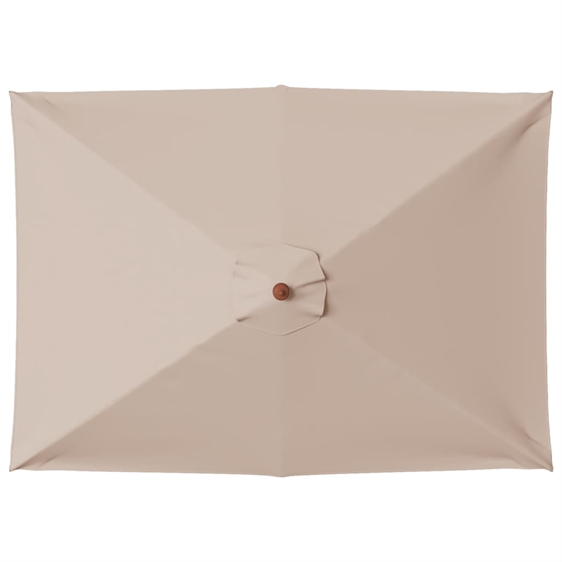 vidaXL Laminated Bamboo Garden Parasol in Taupe