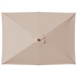 vidaXL Laminated Bamboo Garden Parasol in Taupe