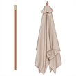 vidaXL Laminated Bamboo Garden Parasol in Taupe