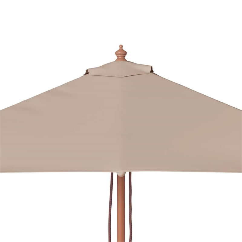 vidaXL Laminated Bamboo Garden Parasol in Taupe