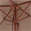 vidaXL Laminated Bamboo Garden Parasol in Taupe