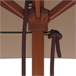 vidaXL Laminated Bamboo Garden Parasol in Taupe