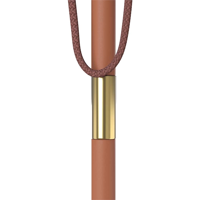 vidaXL Laminated Bamboo Garden Parasol in Taupe