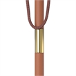 vidaXL Laminated Bamboo Garden Parasol in Taupe