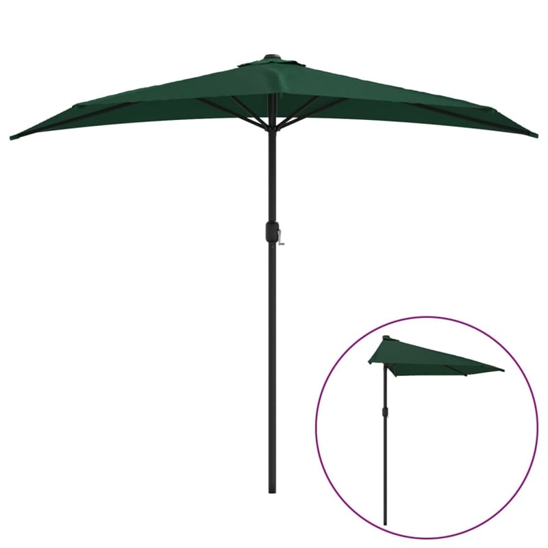 vidaXL Garden Parasol in Green