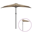 vidaXL Medium Garden Parasol in Taupe