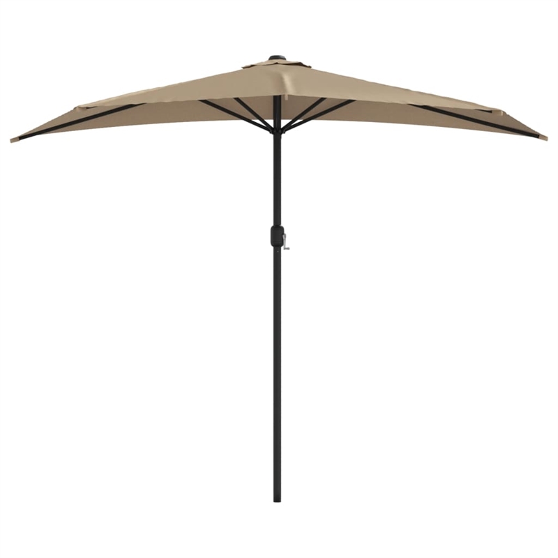 vidaXL Medium Garden Parasol in Taupe