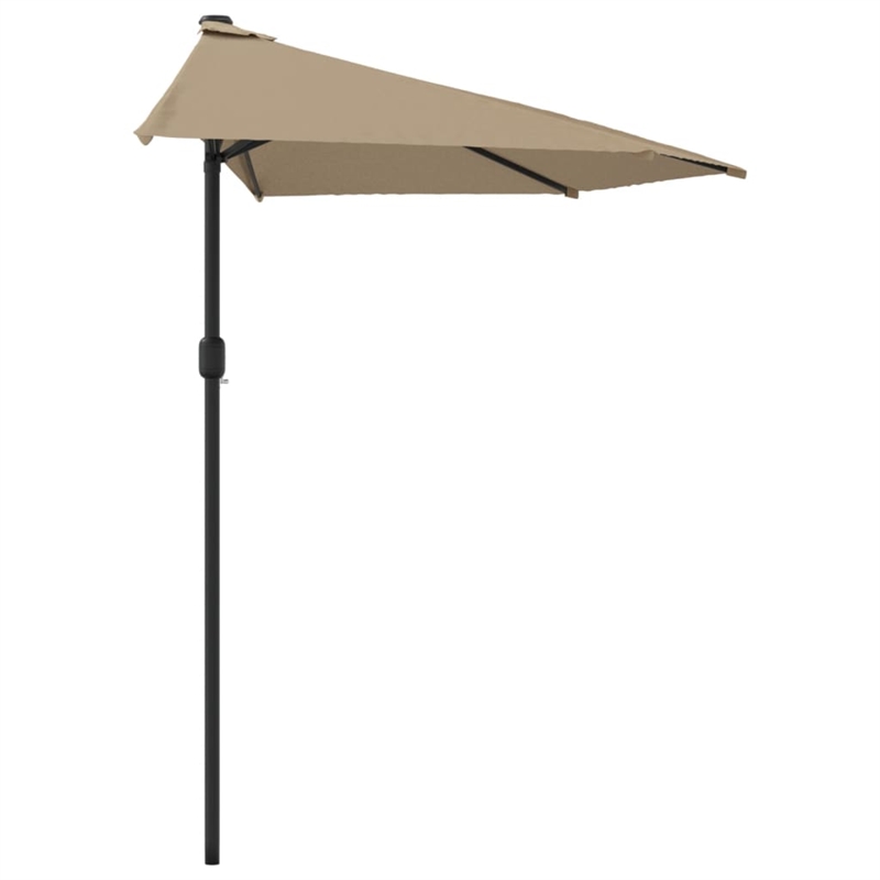 vidaXL Medium Garden Parasol in Taupe
