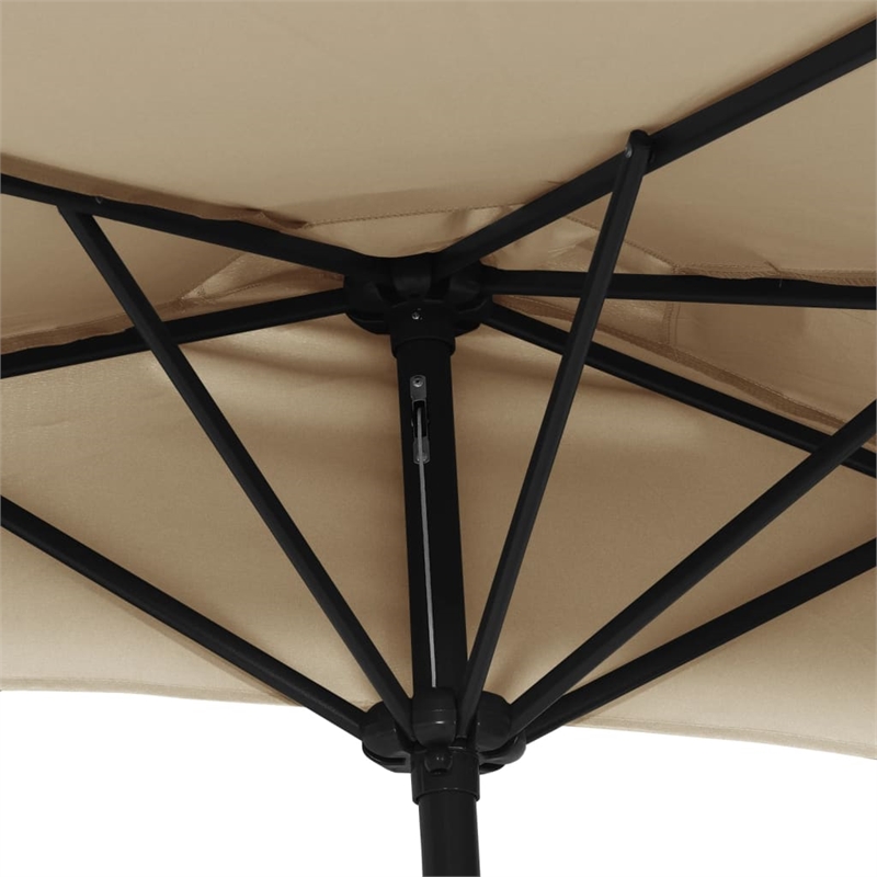 vidaXL Medium Garden Parasol in Taupe