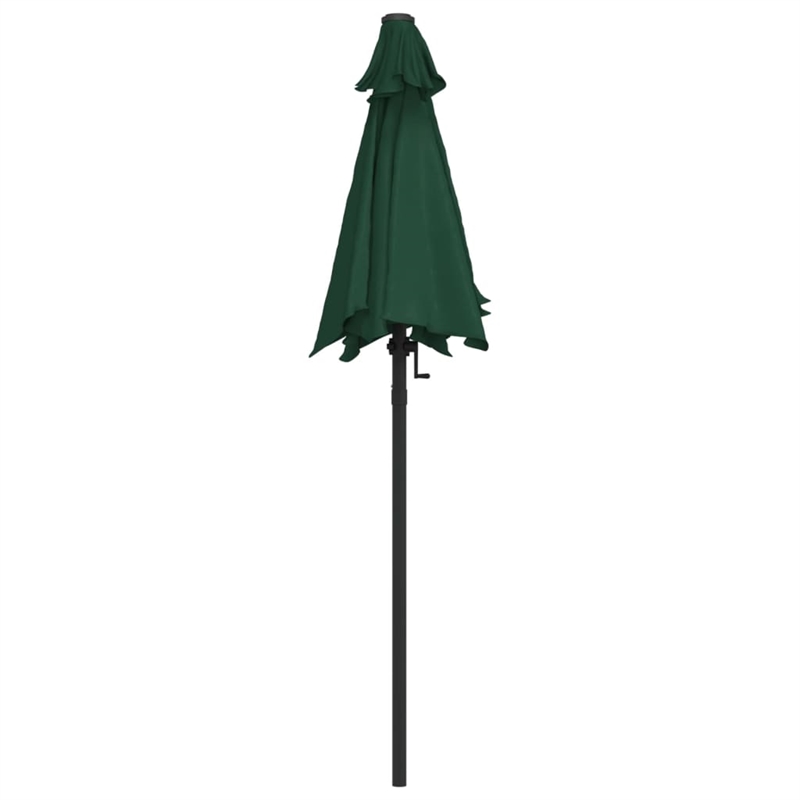 vidaXL Garden Parasol Green and Dark Gray