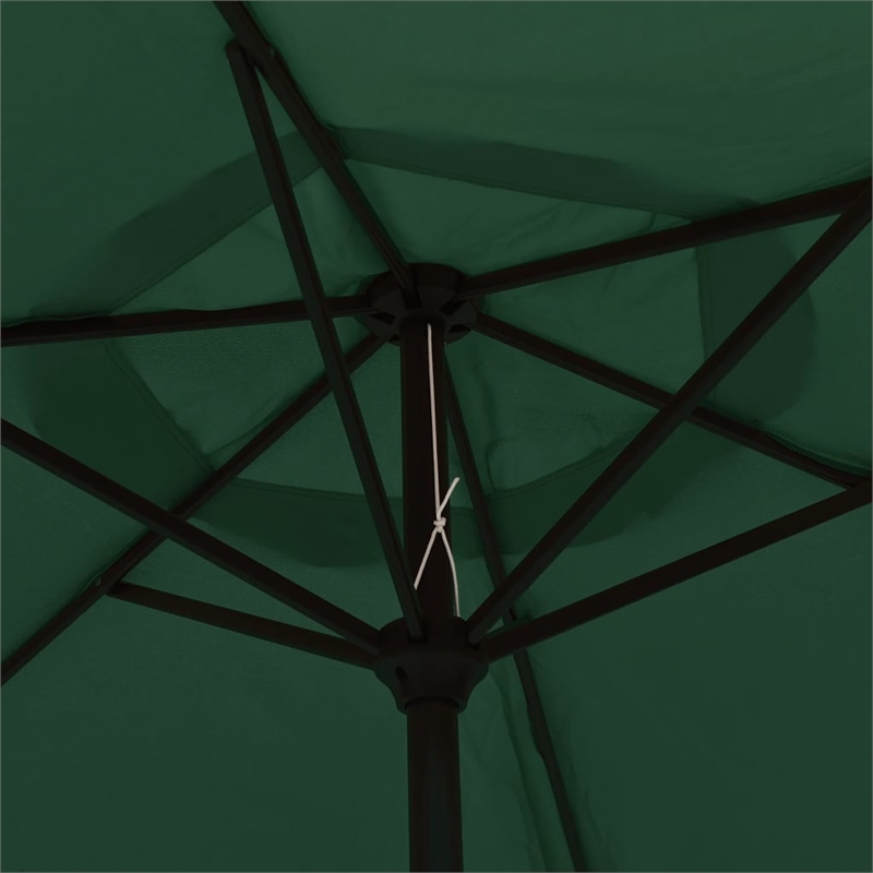 vidaXL Garden Parasol Green and Dark Gray