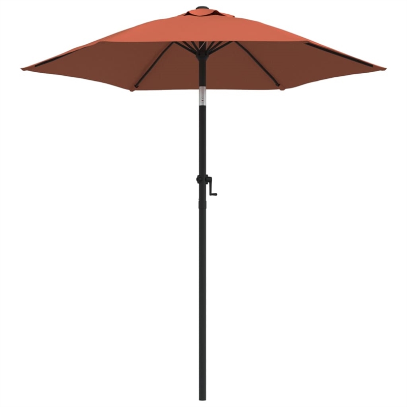 vidaXL Garden Parasol in Terracotta and Dark Grey