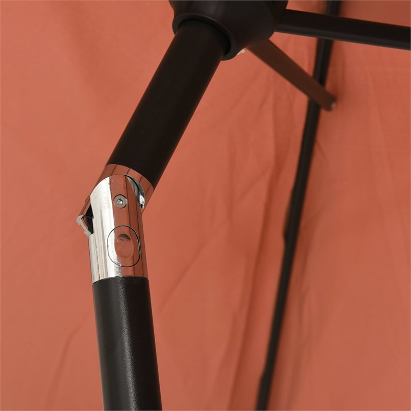 vidaXL Garden Parasol in Terracotta and Dark Grey