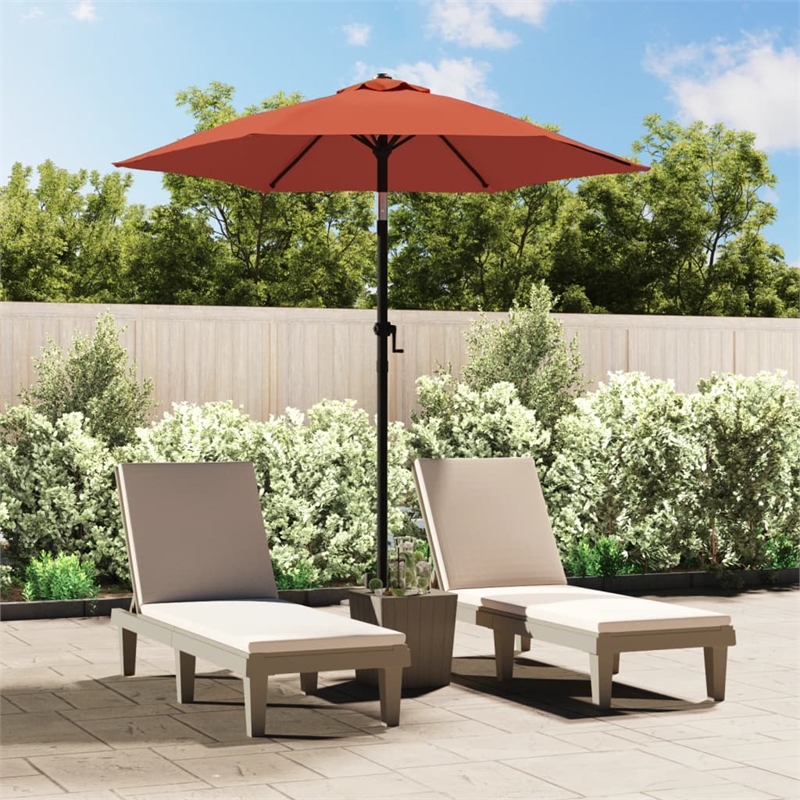 vidaXL Garden Parasol in Terracotta and Dark Grey