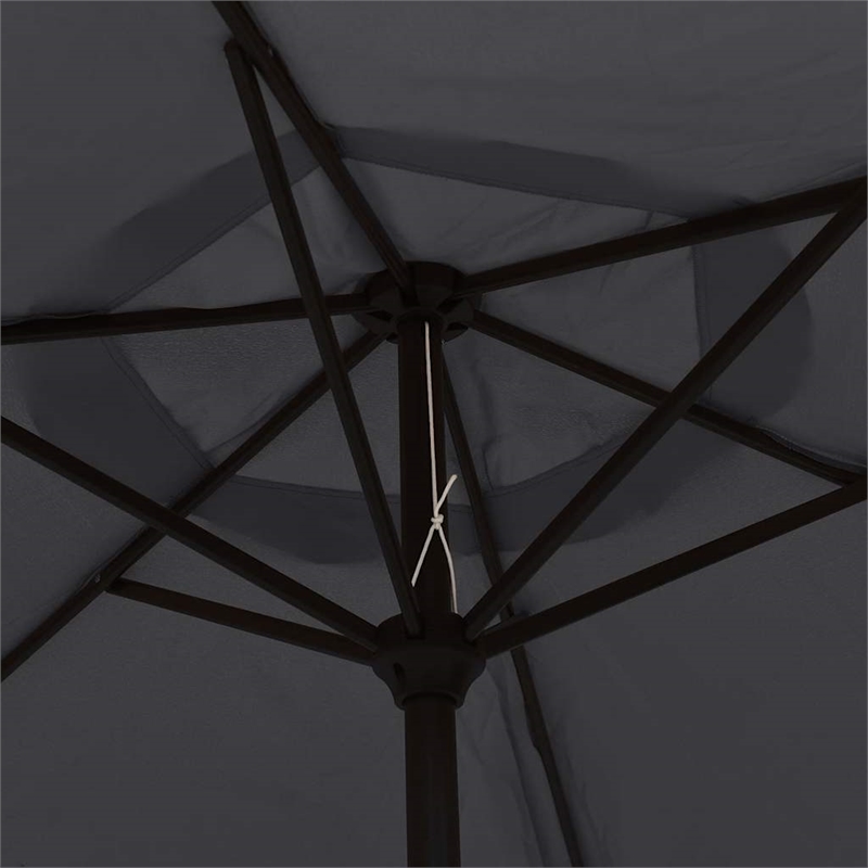 vidaXL Medium Garden Parasol in Black and Dark Grey