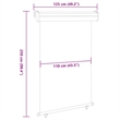 vidaXL Balcony Side Awning in Blue