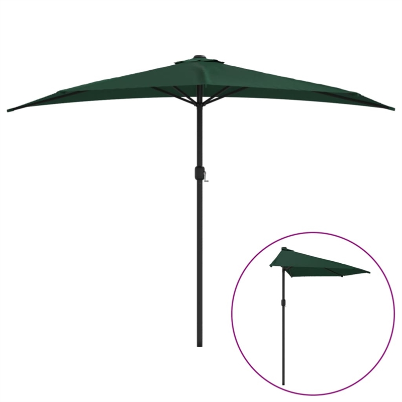 vidaXL Large Garden Parasol in Green