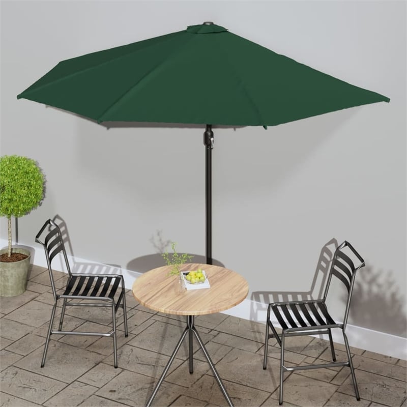 vidaXL Large Garden Parasol in Green