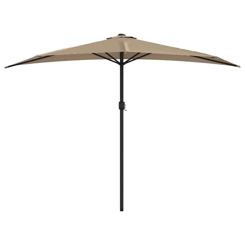 vidaXL Large Garden Parasol in Taupe