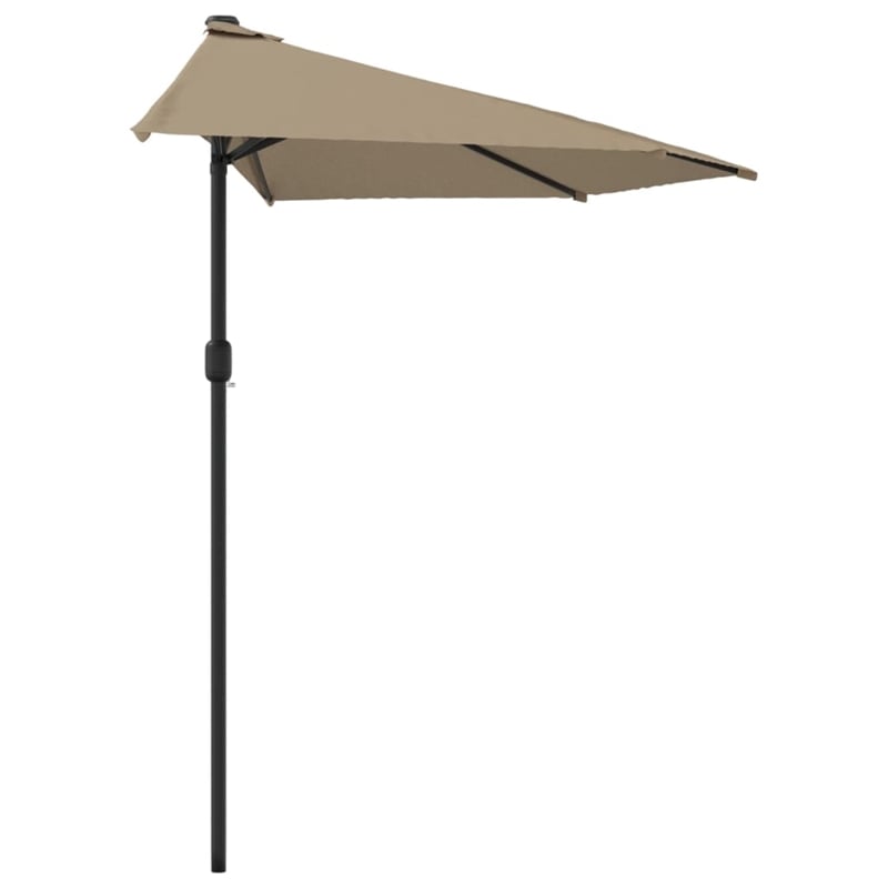 vidaXL Large Garden Parasol in Taupe