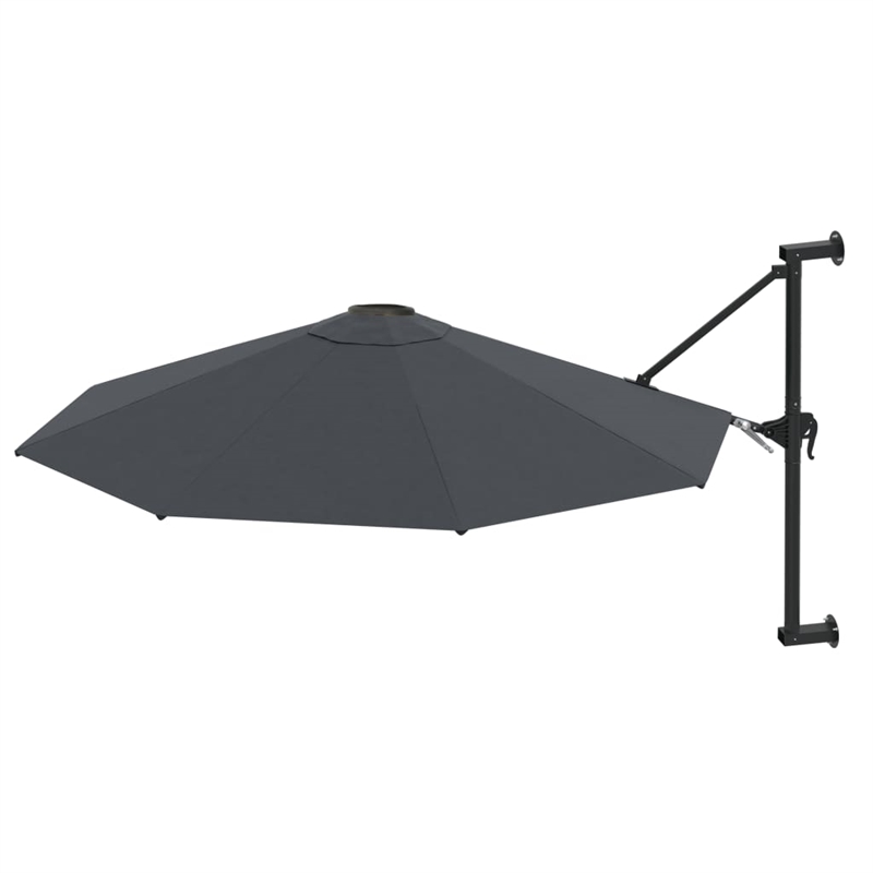 vidaXL Large Tiltable Garden Umbrella in Anthracite