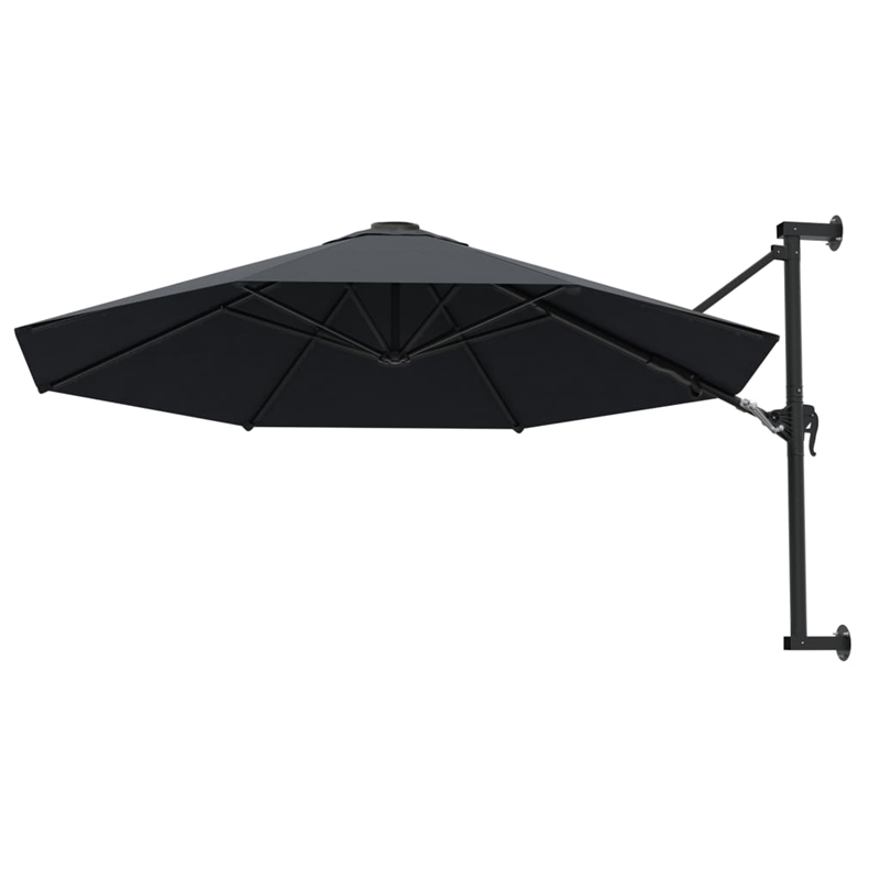 vidaXL Large Tiltable Garden Umbrella in Anthracite