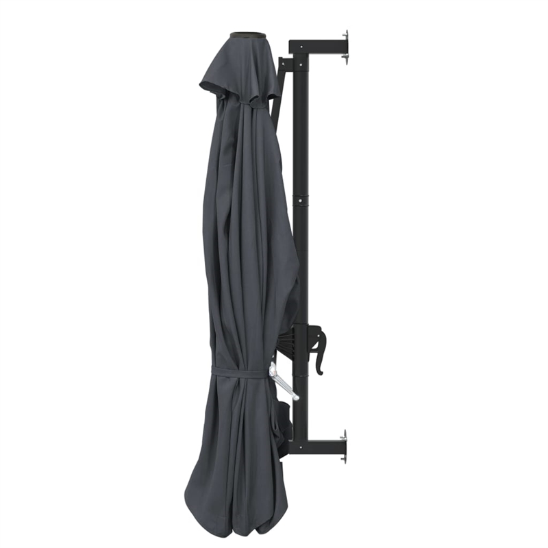 vidaXL Large Tiltable Garden Umbrella in Anthracite