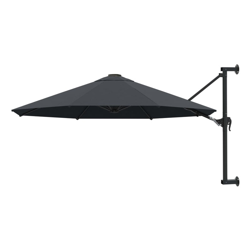 vidaXL Large Tiltable Garden Umbrella in Anthracite