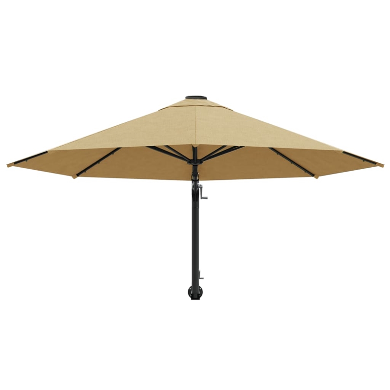 vidaXL Medium Garden Parasol in Taupe
