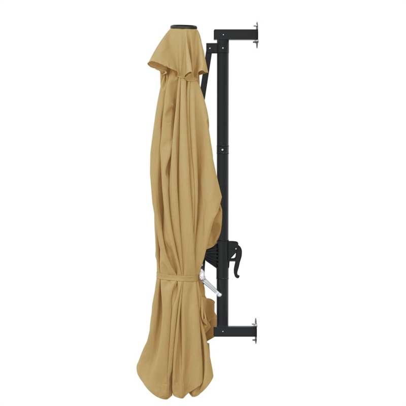 vidaXL Medium Garden Parasol in Taupe