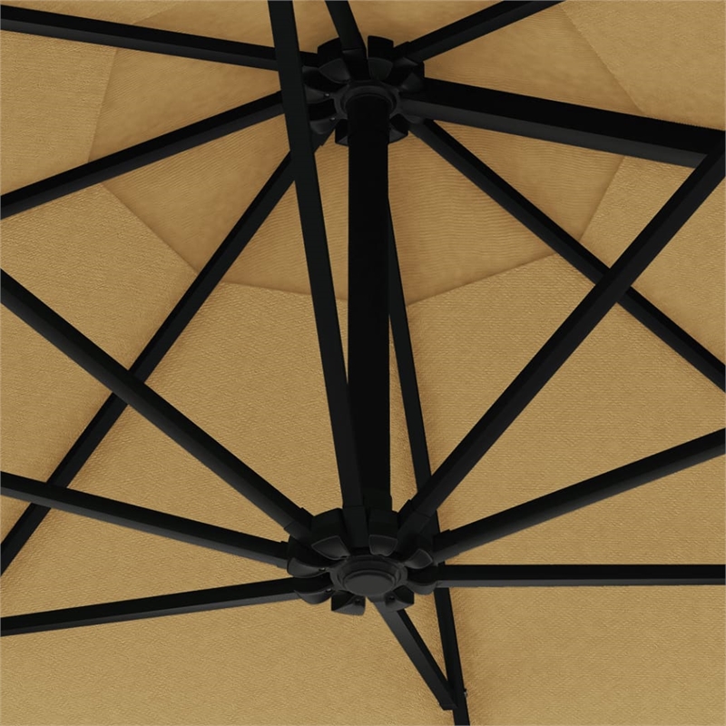 vidaXL Medium Garden Parasol in Taupe