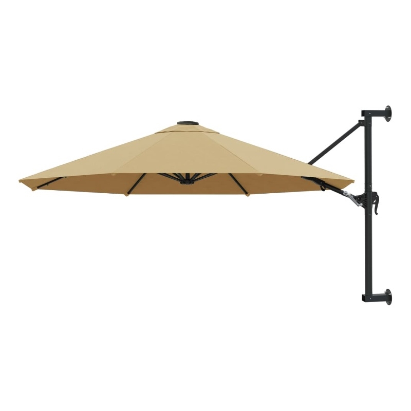 vidaXL Medium Garden Parasol in Taupe