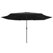 vidaXL Large Tiltable Garden Parasol in Black