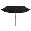 vidaXL Large Tiltable Garden Parasol in Black