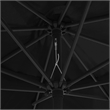 vidaXL Large Tiltable Garden Parasol in Black