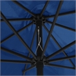 vidaXL Large Collapsible Garden Parasol in Azure Blue