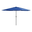 vidaXL Large Collapsible Garden Parasol in Azure Blue