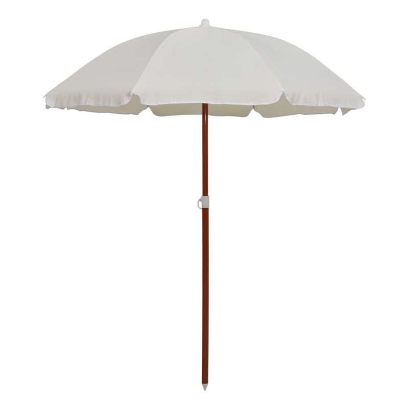 vidaXL Large Collapsible Garden Parasol in Sand