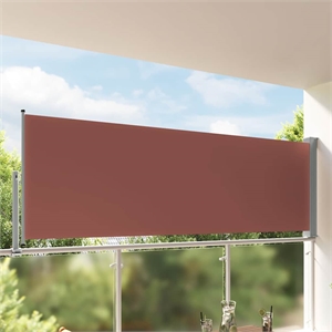 vidaXL Side Awning in Brown