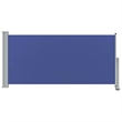 vidaXL Side Awning with PU Coating in Blue