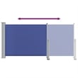 vidaXL Side Awning with PU Coating in Blue