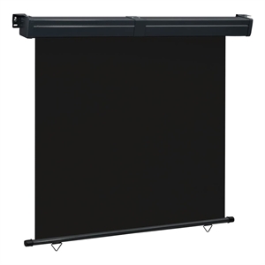 vidaXL Balcony Side Awning in Black