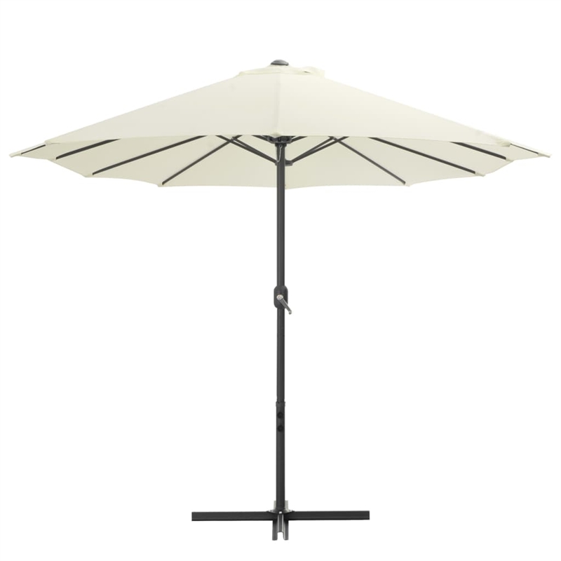 vidaXL Extra Large Collapsible Parasol in Sand