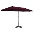 vidaXL Extra Large Garden Parasol in Bordeaux Red