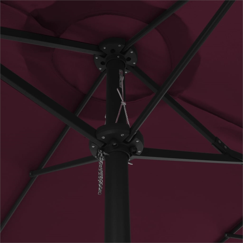 vidaXL Extra Large Garden Parasol in Bordeaux Red